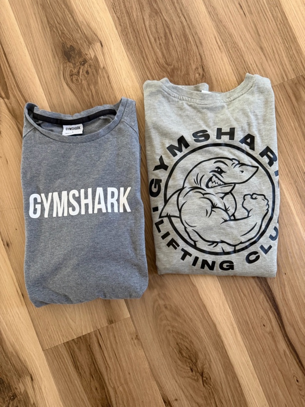 Gymshark Gray Long Sleeve Logo Tee Bundle